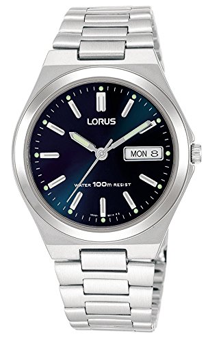 Preisvergleich Produktbild Lorus Herren Analog Quarz Uhr mit Edelstahl Armband RXN17BX9