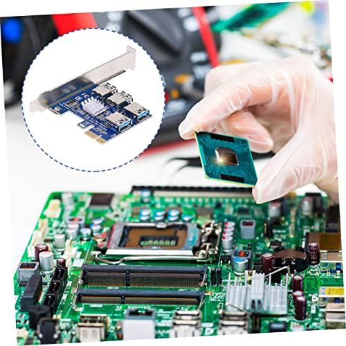 KICHOUSE Pci-e to Expansion Card USB Adapter for Computer Supply Solid Capacitors for Enhanced Power Efficiency Easy Install Compatible Standard Pci-e Slots