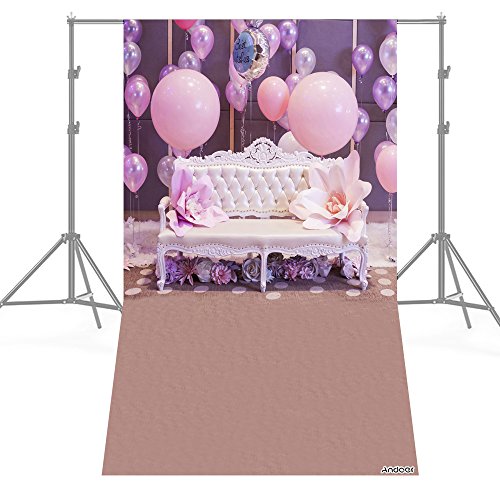 Docooler Andoer 1.5 * 0.9 M / 5 * 3Ft Birthday Party Fotografia Balão Sofá Flor Infantil Do Bebê Rec
