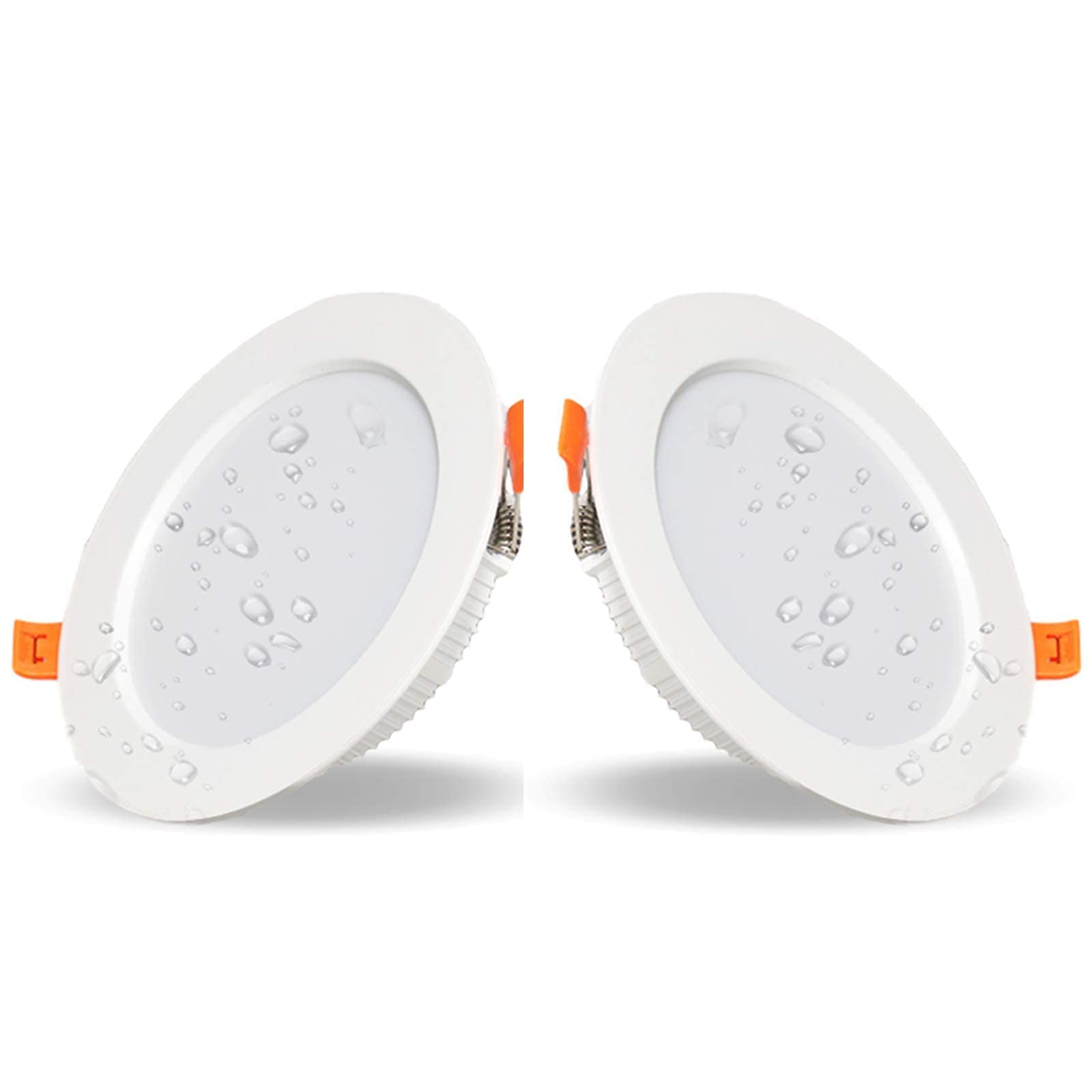 Downlights 12W 960Lm Plafonnier Encastré Lot de 2 Spots Ultra-Minces en Aluminium Pour Chambre