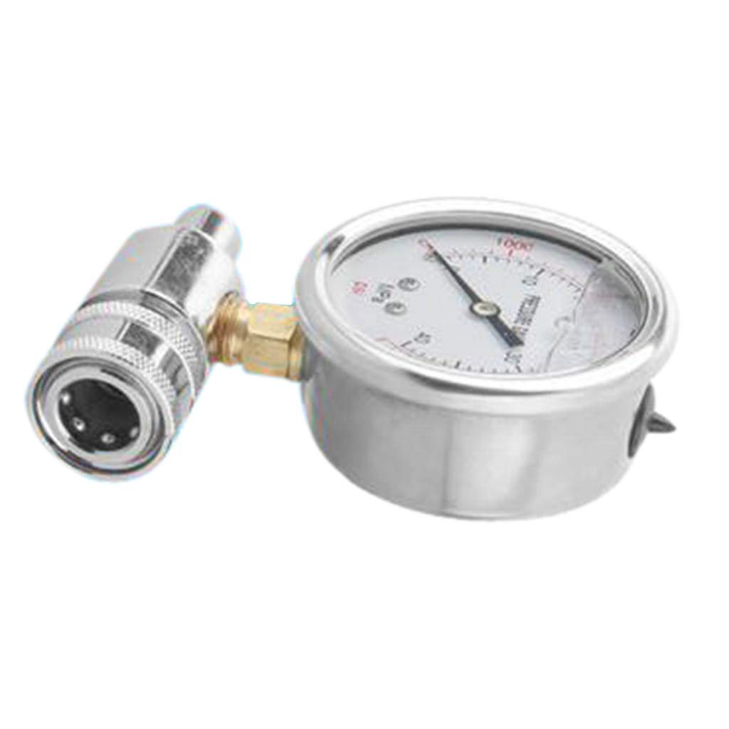 Baoblaze Manomètre et Adaptateur pour Nettoyeurs Haute Pression, 3/8 '' Quick Connect, 6000 PSI