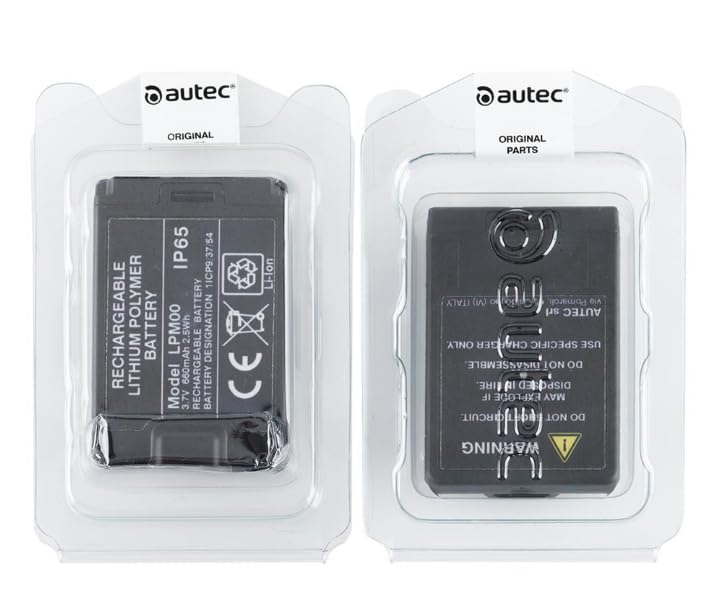 Batterie AUTEC originale - LPM00 - R0BATT00E13A0-3,7V 660mAh 2,5Wh, noir
