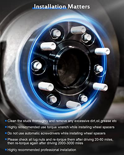 Eccpp 2Pcs 2" 6 Lug Wheel Spacer Adapters 50Mm 6X5.5 6X139.7 14X1.5 Studs 108Mm Fit For Escalade For Astro For Avalanche For C2500 For Express For Silverado For Suburban For Savana For Sierra Yukon #TOP6