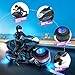 Tecnock RC Motorcycle, Remote Control Motorcycle with LED Lights, RC Car Dirt Bike Toy, 360° Spins and Flips, Rechargeable Batteries, Gift for Boys Ages 5-7, 8-12
