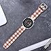 Sjiangqiao Pattern Printed Bands Compatible with Samsung Galaxy Watch 46mm/Watch 3 45mm/Gear S3 Frontier/Classic/Pebble Time/V Silicone 22mm Band Strap for Men Women. (Red and White Checkered)