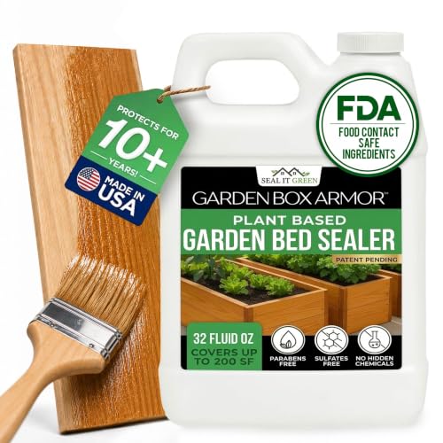 Garden Box Sealer | FDA Food Contact Safe Plant-Based Wood S...