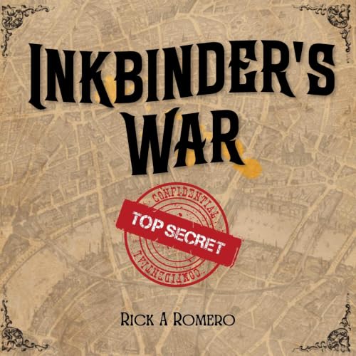 Diseño de la portada del título Inkbinder's War