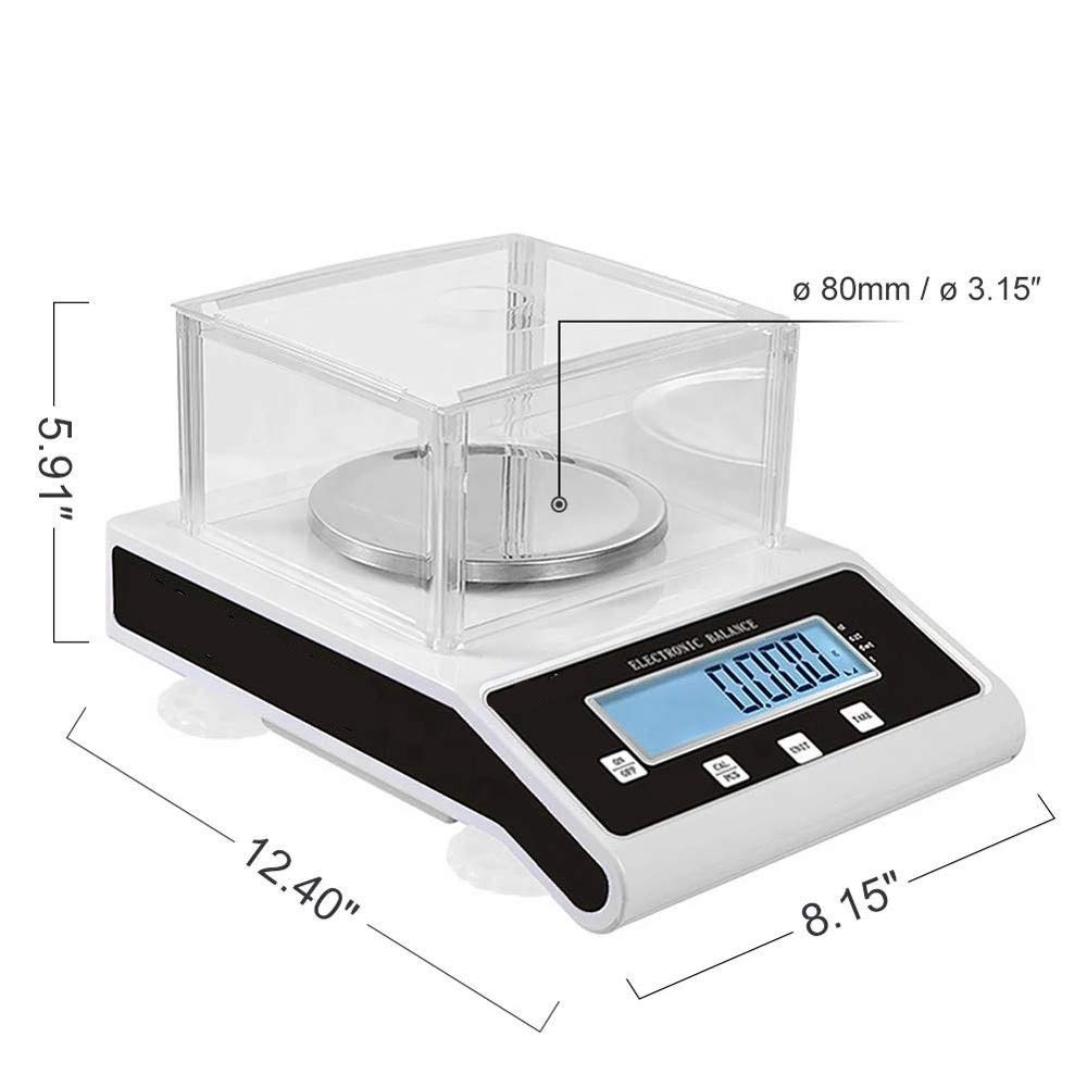 Balance d'analyse numérique de laboratoire 0,001 g Balance électronique Balance de poids Balance de laboratoire Balance de précision Balance pour bijoux de laboratoire Or (prise 220 V UE/UK/AU, 50 H
