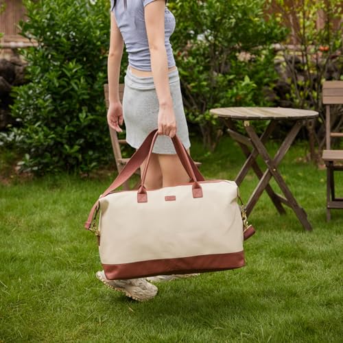 Baosha Vegan Leather Women Travel Weekender Bag Carry on Overnight Bag Large Hospital bag Stylish HB-142