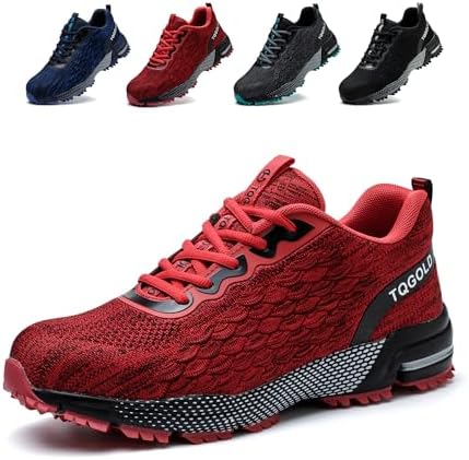tqgold Veiligheidstrainers Heren Dames Werkschoenen Staal Teen Cap Trainers Ademend Luchtkussen Lichtgewicht Antislip Industriële Beschermende Sneakers, 12.5 UK tqgold Veiligheidstrainers Heren Dames Werkschoenen Staal Teen Cap Trainers Ademend Luchtkussen Lichtgewicht Antislip Industriële Beschermende Sneakers, 12.5 UK