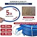 PEX Pipe 1/2 Inch 100ft 2 Rolls PEX Tubing EVOH Pex-B Pipe Non Oxygen Barrier Durable Leakage-Proof Flexible for Residential Water Lines in Homes pex Radiant Heat Tubing(Red+Blue)