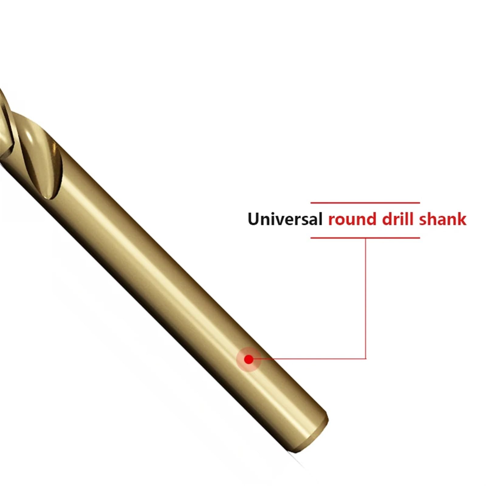 Broca helicoidal alargada M35 con contenido de cobalto de 300 mm diseñada for metal, madera, acero inoxidable, broca for agujeros profundos de 2,5 a 10 mm, herramienta de 1 pieza(4x300mm 1pcs)
