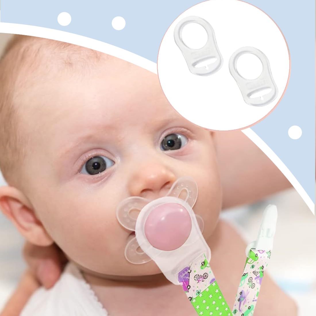Anello Adattatore Per Ciuccio In Silicone - Compatibile Con Mam, Gerber Nuk, Razbaby - Foto 12