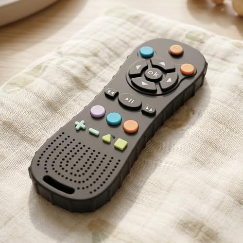 Image of StarAndDaisy Silicone Baby Remote Teether for New Born Babies 6-12 Months | BPA Free Chewable Teething Toy | Soft Silicone Baby Teether for Gum Relief & Sensory Play
