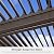 PURPLE LEAF Outdoor 12' × 16' Louvered Pergola with Two Short Side Beam Screens and Patio Adjustable Aluminum Canopy Retractable Metal Roof for Deck Outside Backyard Hardtop Gazebo Sun Shade Bronze