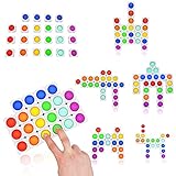 Pizigci Push Bubble Fidget Toy, 22 PCS Building Blocks Sensory Toy, Educational Silicone Bubble...
