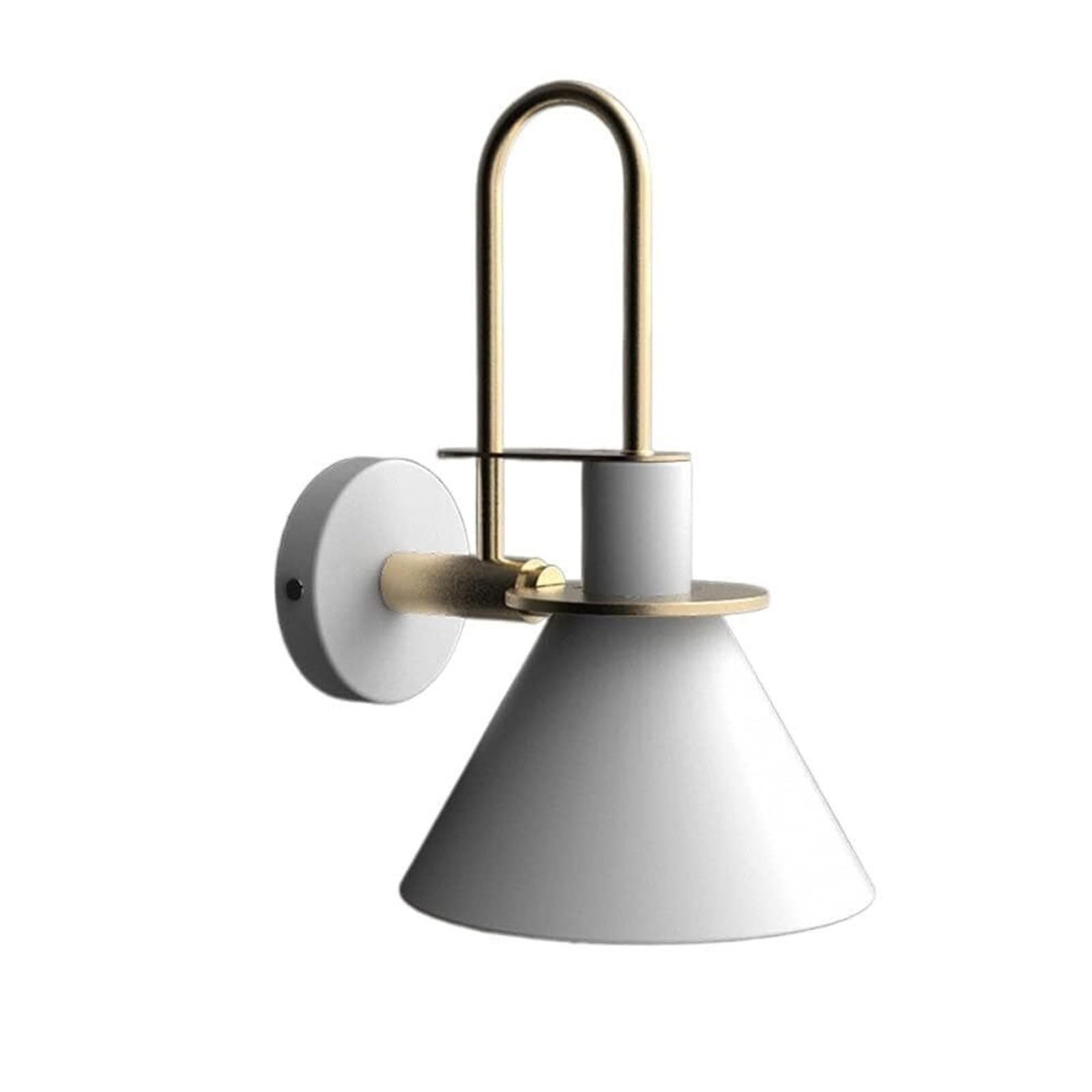 SXSCARKX Modern Creative Horn Iron Wall Light Fixture, Minimalist Macaron E27 1-Light Lamp, Living Room Bedside Spotlight Exterior Fixture(B)