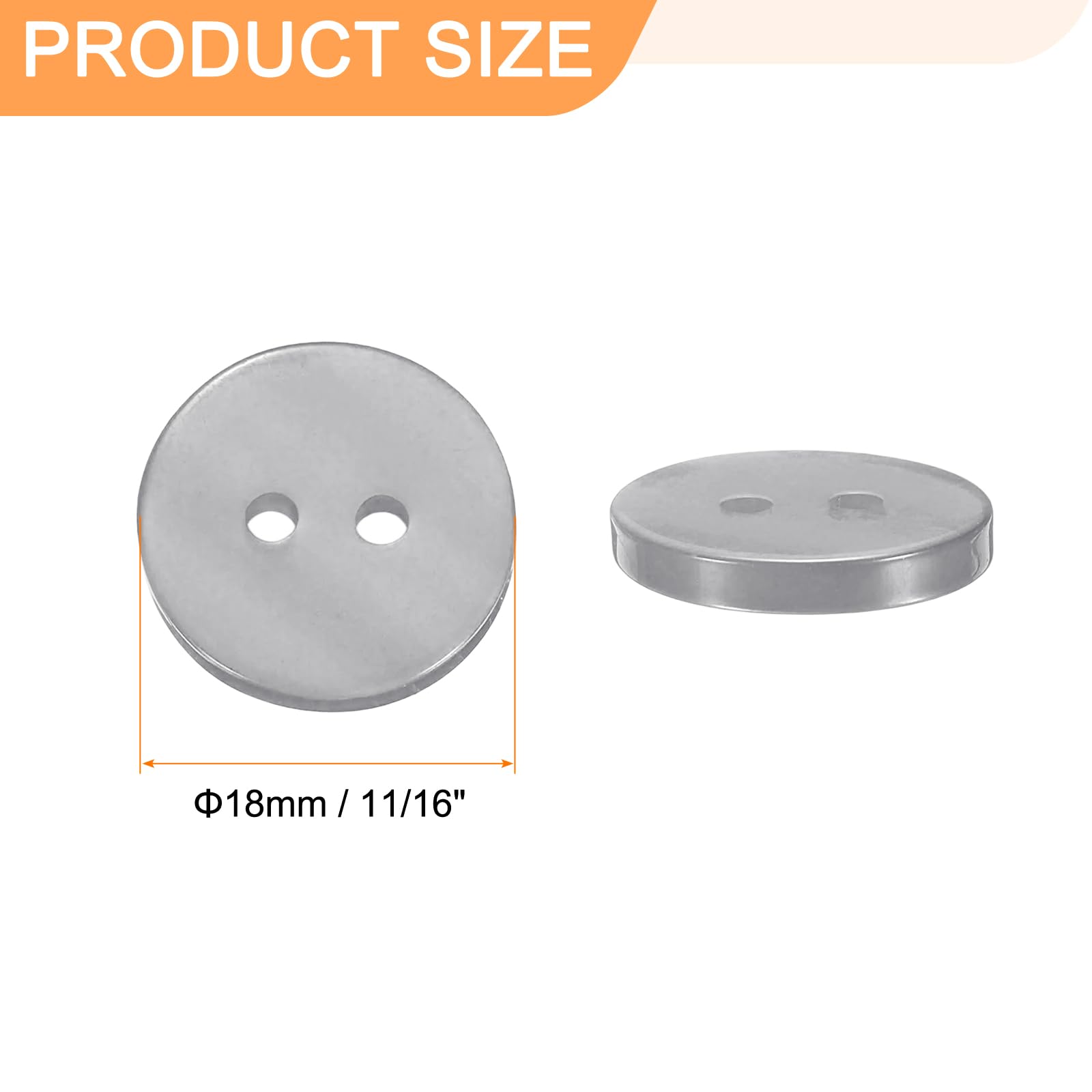 Nähknöpfe Aus Perlgold-Metall – 5 Stück, 18 Mm, Mit Kunststoffschaft, Für Kleidung & DIY