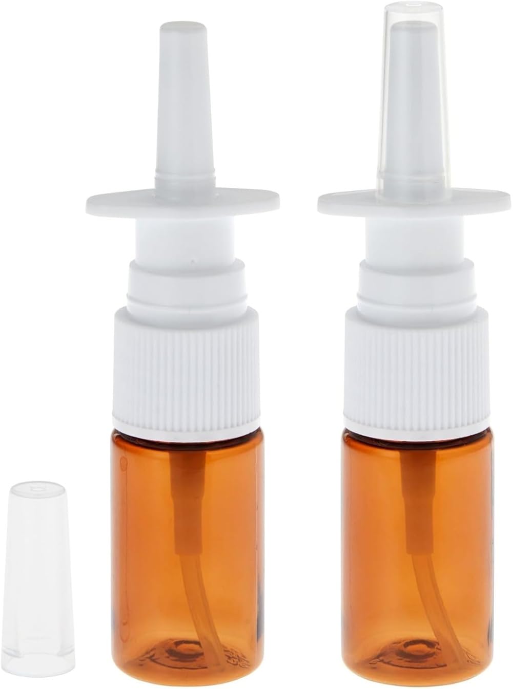 Cmj Amber Cmj™ 2 X Empty 10Ml Nasal Pump Spray Plastic Bottle Fine Mist Refillable