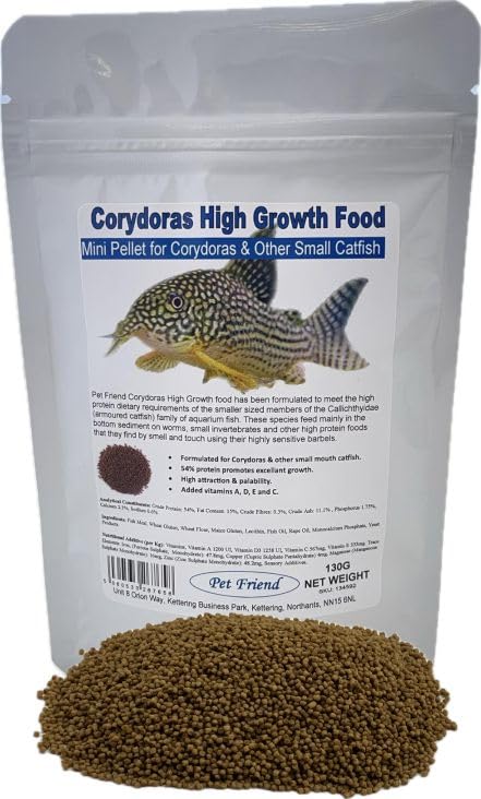 Pet Friend Corydoras Catfish High Growth Food Mini Sinking Tropical Fish Food Pellet 130g
