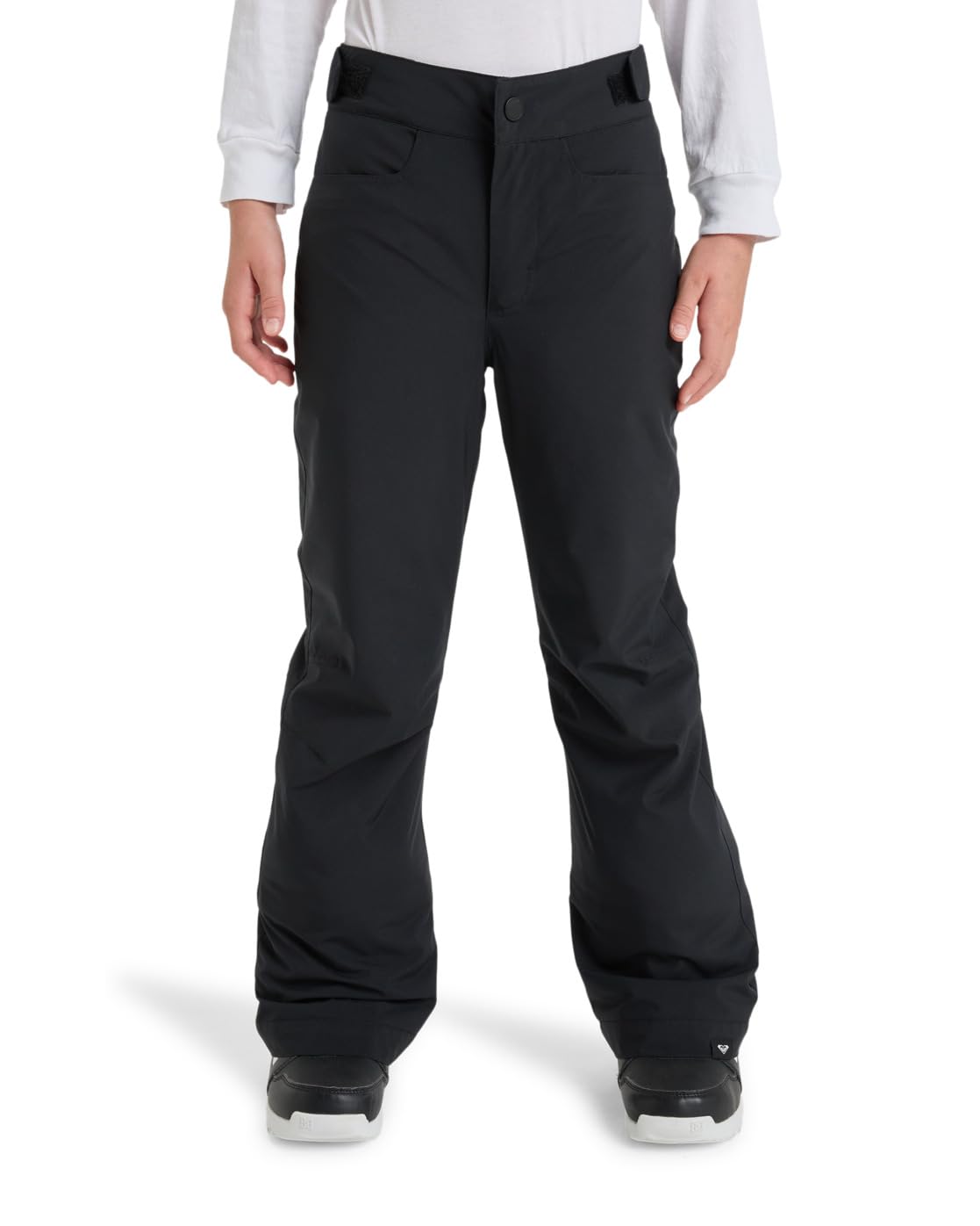 Roxy Junior Girls Skiing Backyard Pants, Black, Size 8 Years