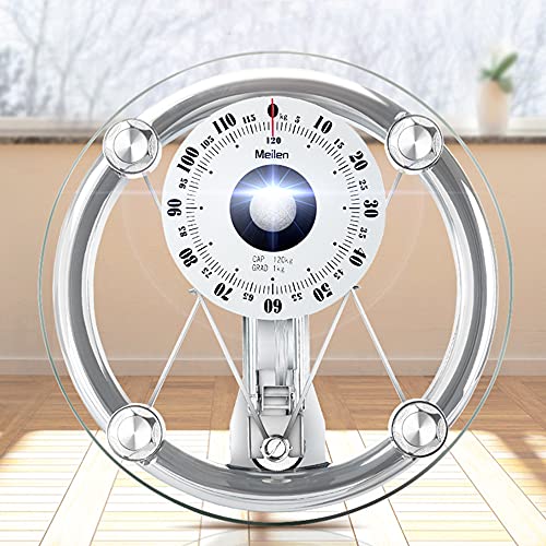MANY Báscula Mecánica De Baño Báscula Personal Analógica Fácil De Leer, con Resorte De Alta Resistencia Diseño Cero Ajustable, Pesa hasta 120 Kg