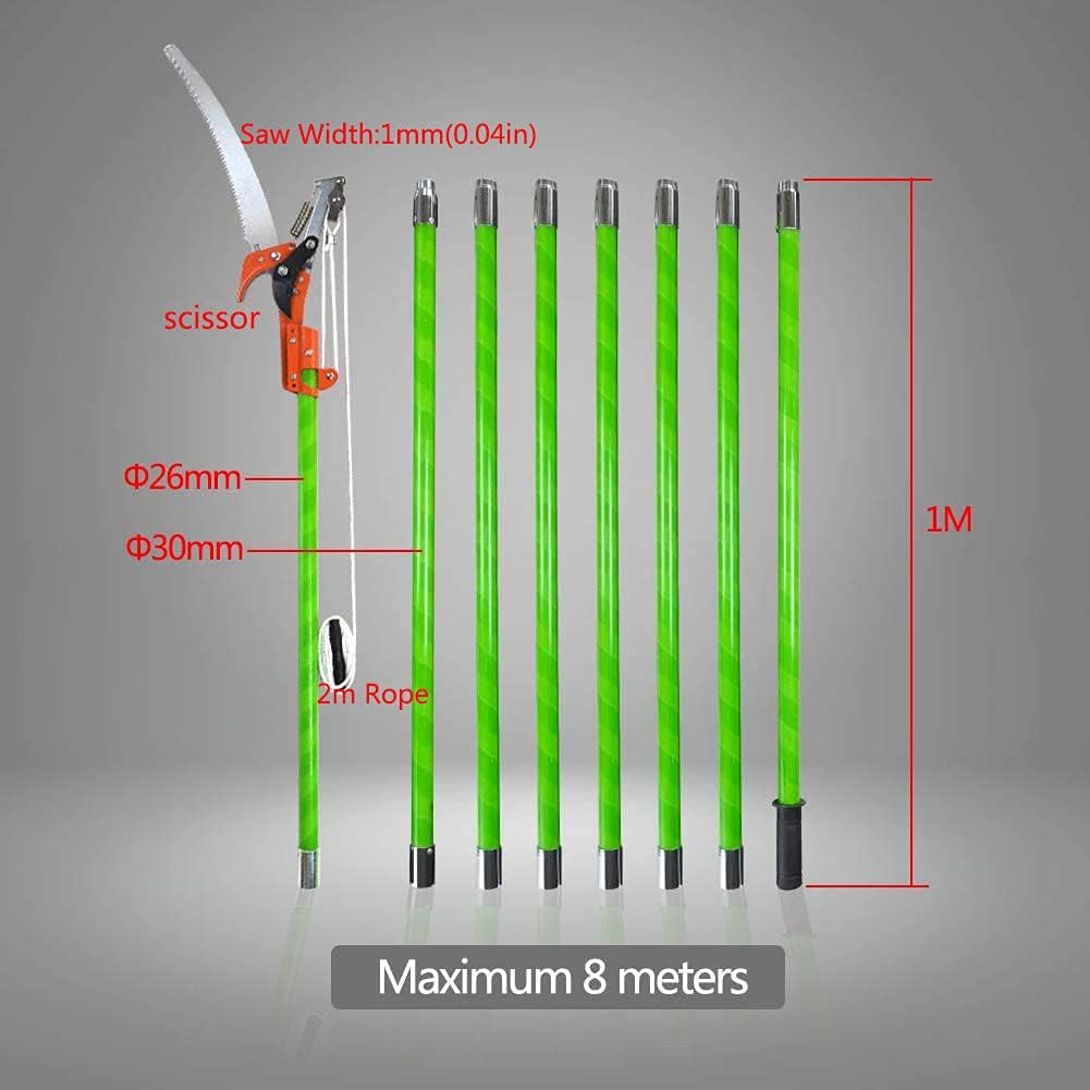 Frее Shірріng Ovеr $50 INTBUYING 26 Feet Tree Pole Pruner Tree Scissor Saw for Tree Trimming 26 ft Extension Tree Saw Garden Tools Loppers Hand Pole Saws Extends from 3-26 feet Tree Pruner Pole Saw Trimmer Branches