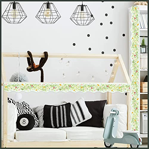 Fiercy Seamless Scalloped Bulletin Board Borders For Classroom Decoration, Spring Theme Wave Decorative Border #TOP2