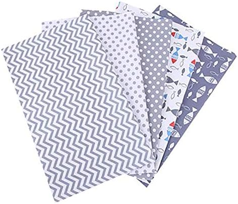 8 Pcs Cotton Fabric for Dressmaking Clothes,Print Fat Quarters Material for Sewing,Quilting Fabric Bundle Squares Patchwork for Craft DIY Scrapbooking