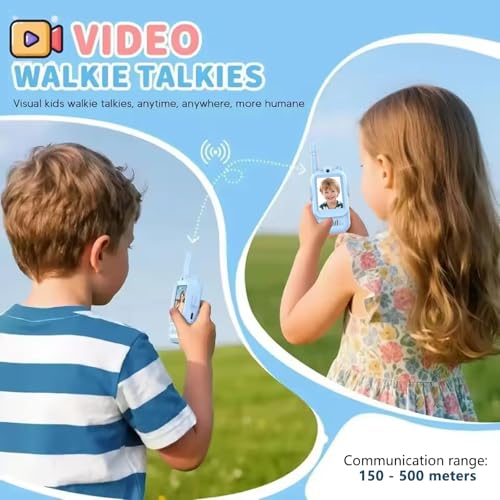 Walkie talkies infantiles recargables con vídeo para jugar sin gastar en pilas 5