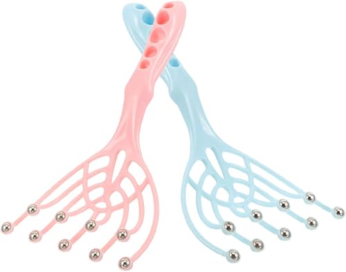 2 piezas de mano masajeador de cuero cabelludo garras de plástico peine de masaje de cabeza para relajación profunda y alivio del estrés para uso en