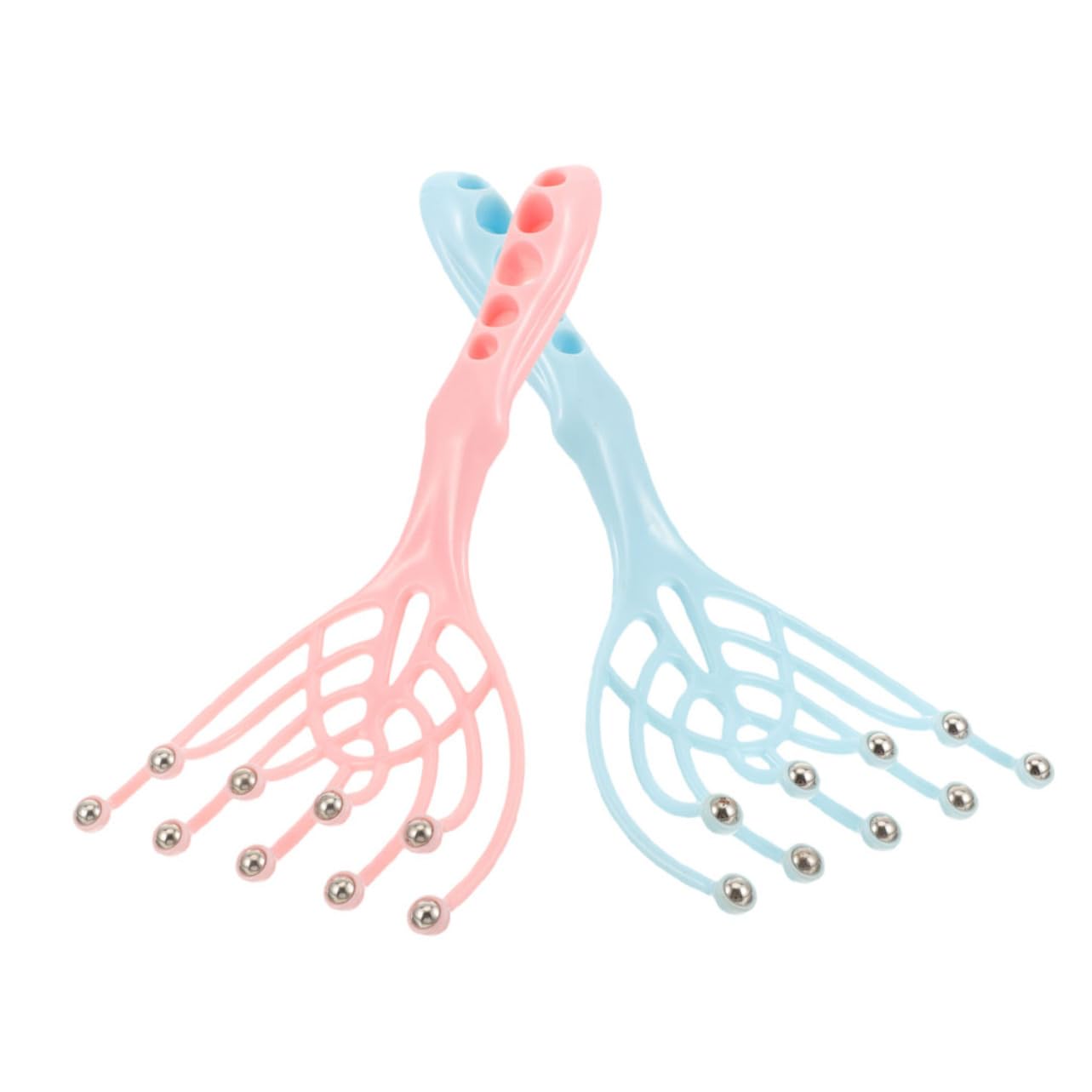 NULYLU 2pcs Head Massager Scalp Massager 9 Boys and Girls Back Scratcher Extendable
