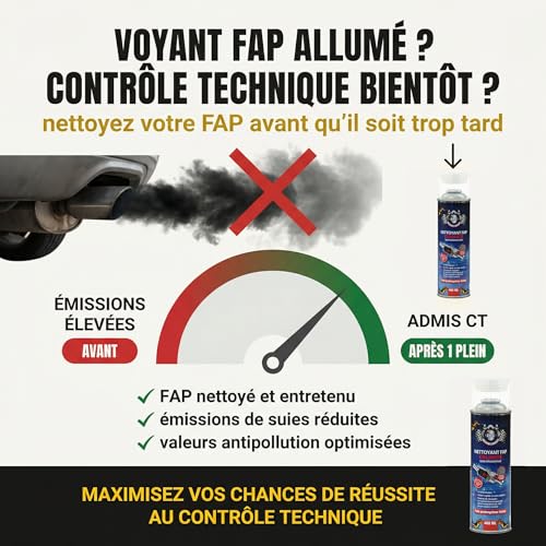 ERC | Nettoyant FAP colmaté | Aérosol | Dissout les suies, cendres et dépôts de carbone | Nettoyant FAP sans démontage | Restaure les performances moteur | Pour moteur diesel | 400 ml – vue 3