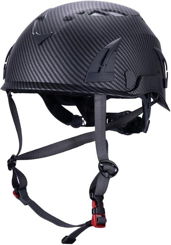 Helmets ClimbPro Helmet EN 12492 Vented for Rock Climbing – Durable, Lightweight Shell, Adjustable Chin Strap, Perfect for Outdoor Adventure with Universal Accessory Slots