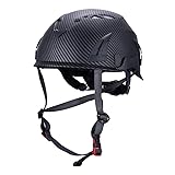 Land Helmets ClimbPro Helmet EN 12492 Vented for Rock Climbing – Durable, Lightweight Shell, Adjustable Chin Strap, Perfect for Outdoor Adventure with Universal Accessory Slots (Carbon Fiber)