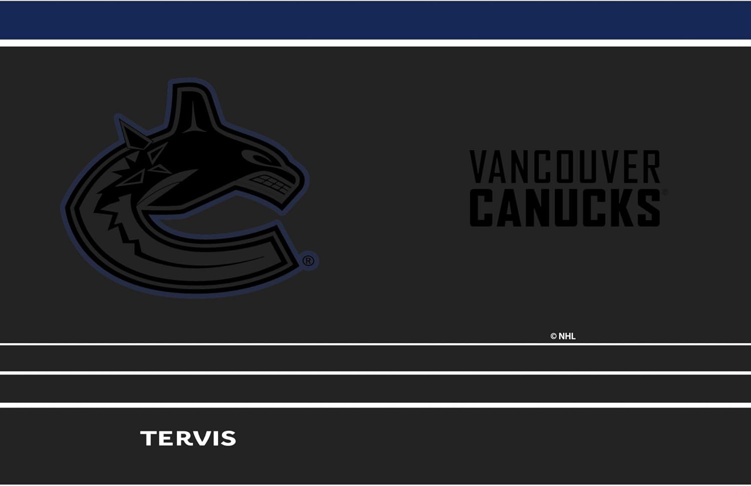 Tervis Traveler NHL Vancouver Canucks - Night Game Triple Insulated Tumbler Travel Cup Keeps Drinks Cold & Hot, 30oz, Stainless Steel - Image 2