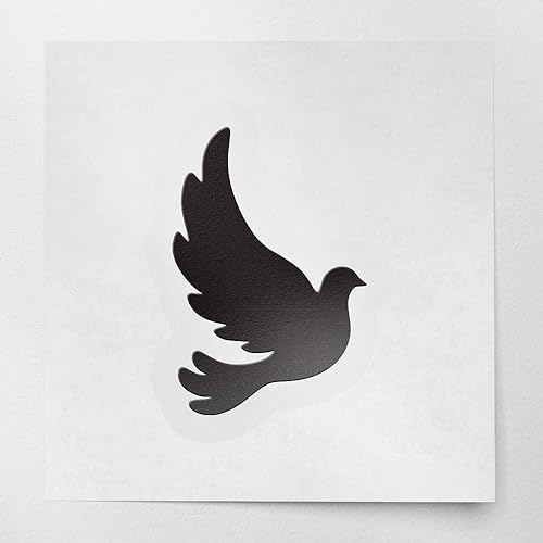Miniatura 11 de ANGDEST Dove Silhouette (blanco) (juego de 2) calcomanías de vinilo impermeables de alta calidad para teléfono portátil, accesorio de teléfono
