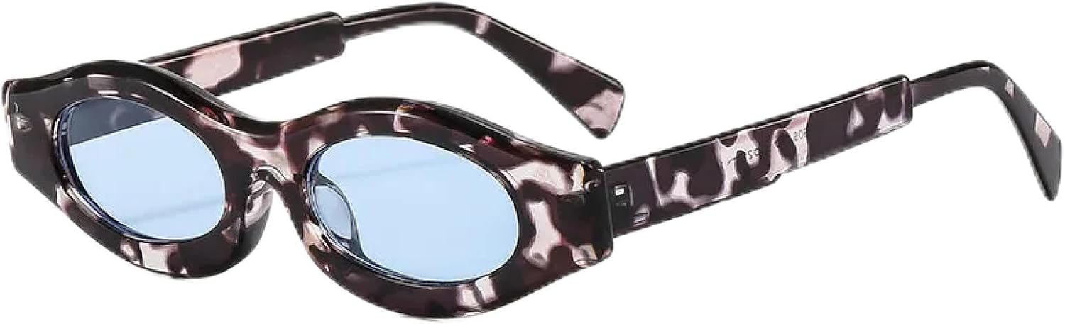 Fashion Retro Cat Eye Small Frame Sunglasses Irregular Personality Men Women High-end Sunglasses