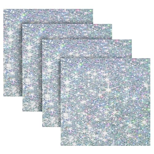Servilletas de Tela Plateadas 50.5x50.5 cm Set 4 miniatura 5