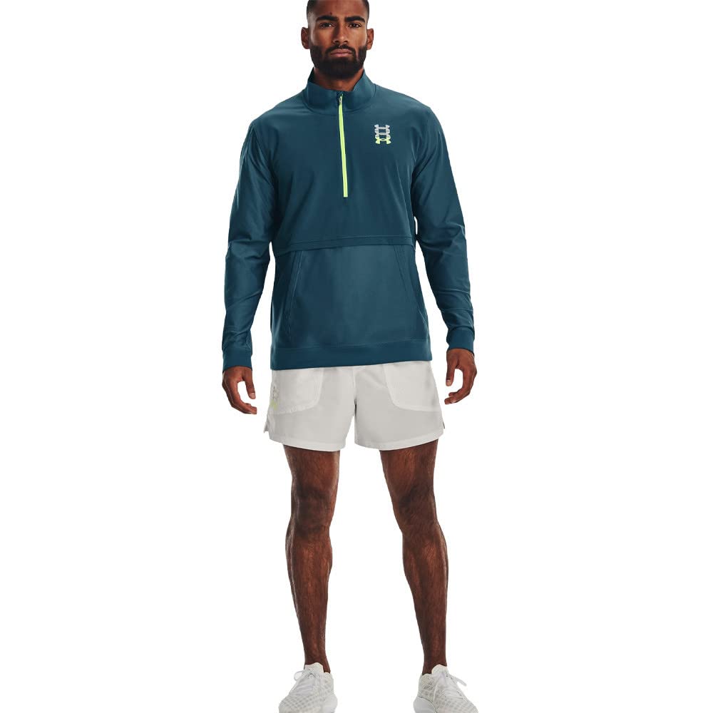 Under Armour Men Run Anywhere Shorts Abbigliamento da Running Shorts Grey - Green L