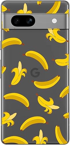 Miniatura 2 de Blingy's Funda para Google Pixel 7a, divertido estilo plátano, lindo patrón de frutas tropicales, diseño de dibujos animados, funda protectora