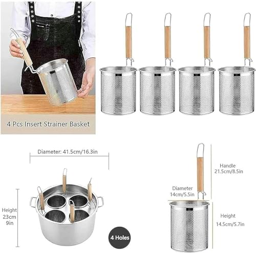 Cuocipasta inserti et marmite professionnelle pour une cuisine efficace - 5