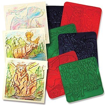 North American Animals Rubbing Plates Set of 6