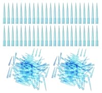 HUAZIZ 500 Stück Transparent Blue Pipettenspitzen 1000 UL/1ml Labor Universal Kunststoff Liquid Pipettspitzen Polypropylen (PP) Autoklavierbar