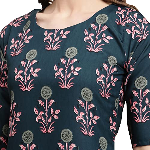 Image of Pinkmint Women's Crepe Digital Print Straight Kurta