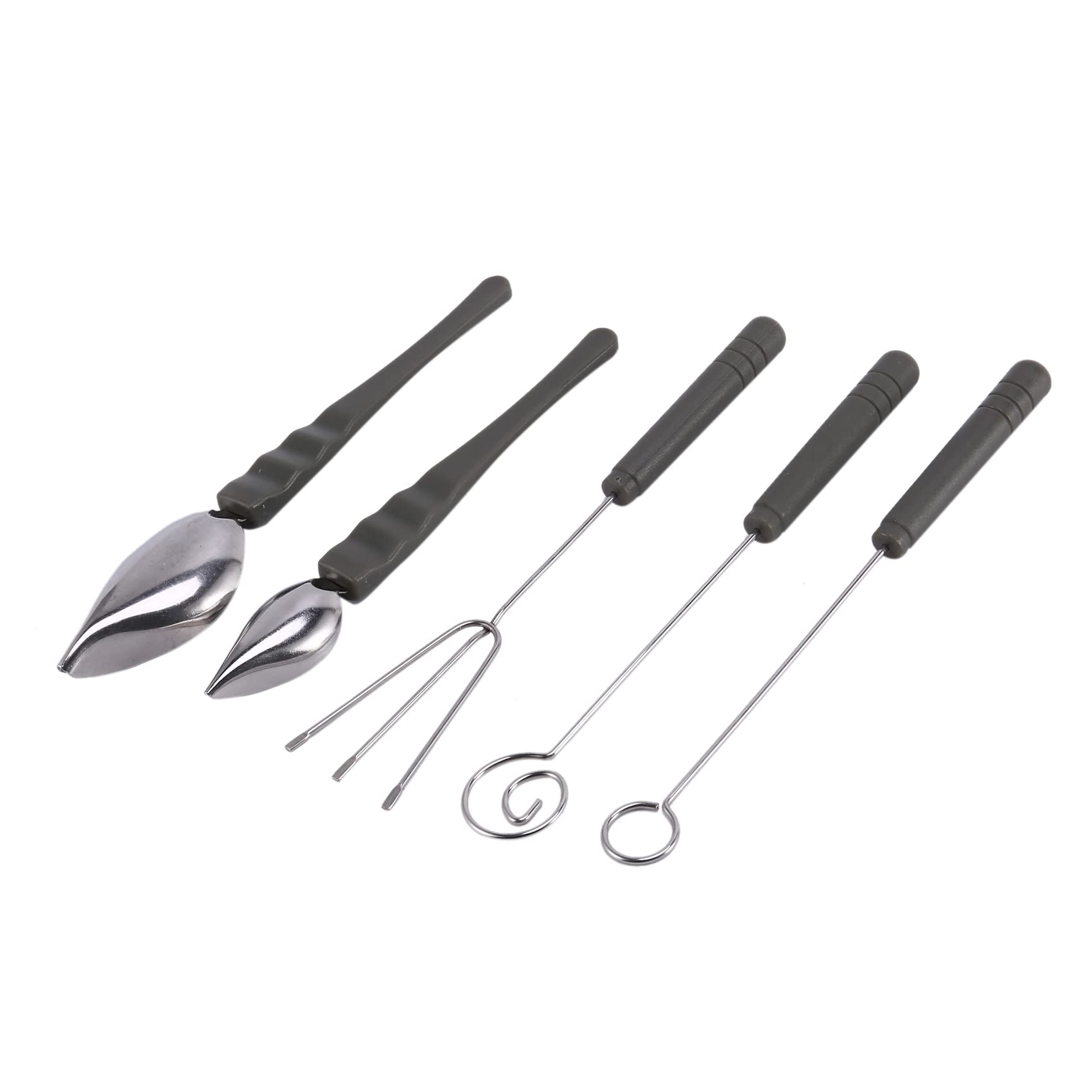 CTRLZS Drawing Decorating Spoon Set,Candy Dipping Tools Chocolate Dipping Fork Spoons Set Chef Art Spoons for Decorative Plates
