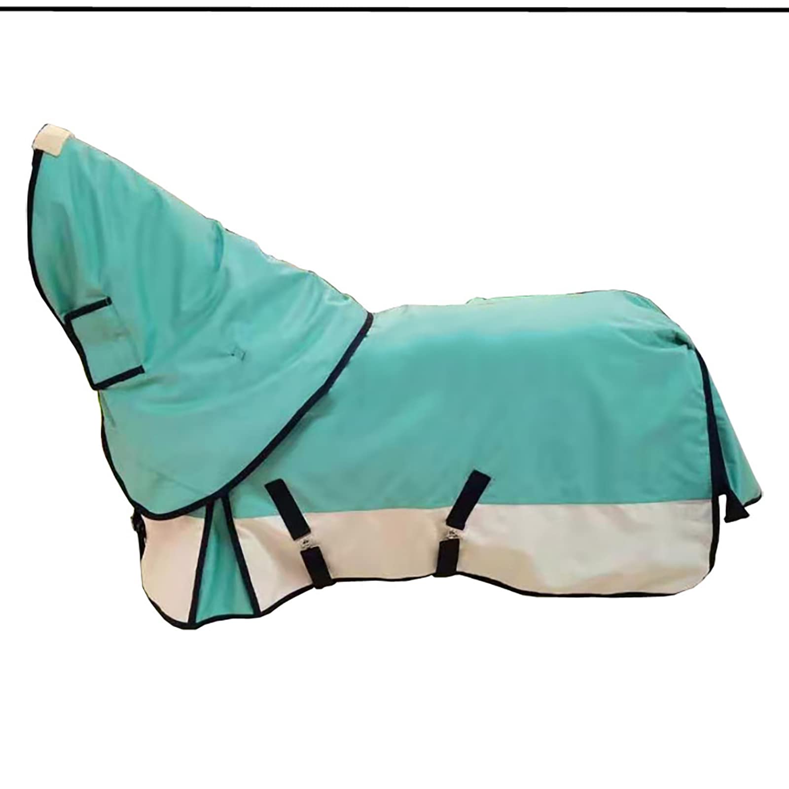 Coperta per Cavalli Invernale Coperta da Paddock per Cavallo TurnoutMorbido e Caldo Coperta Paddock Horses Cotone Invernale(Size:145CM)