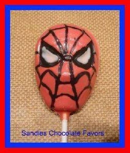Miniatura 2 de Spiderman Superhero Chocolate Lollipop Candy Mold