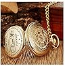 eBoutik - ‘to My Son’ Pocket Watch – Classic Vintage Fob Watch with Chain – Quartz Pendant Timepiece – Christmas Meaningful Gift for Son – Retro Keepsake for Him #1