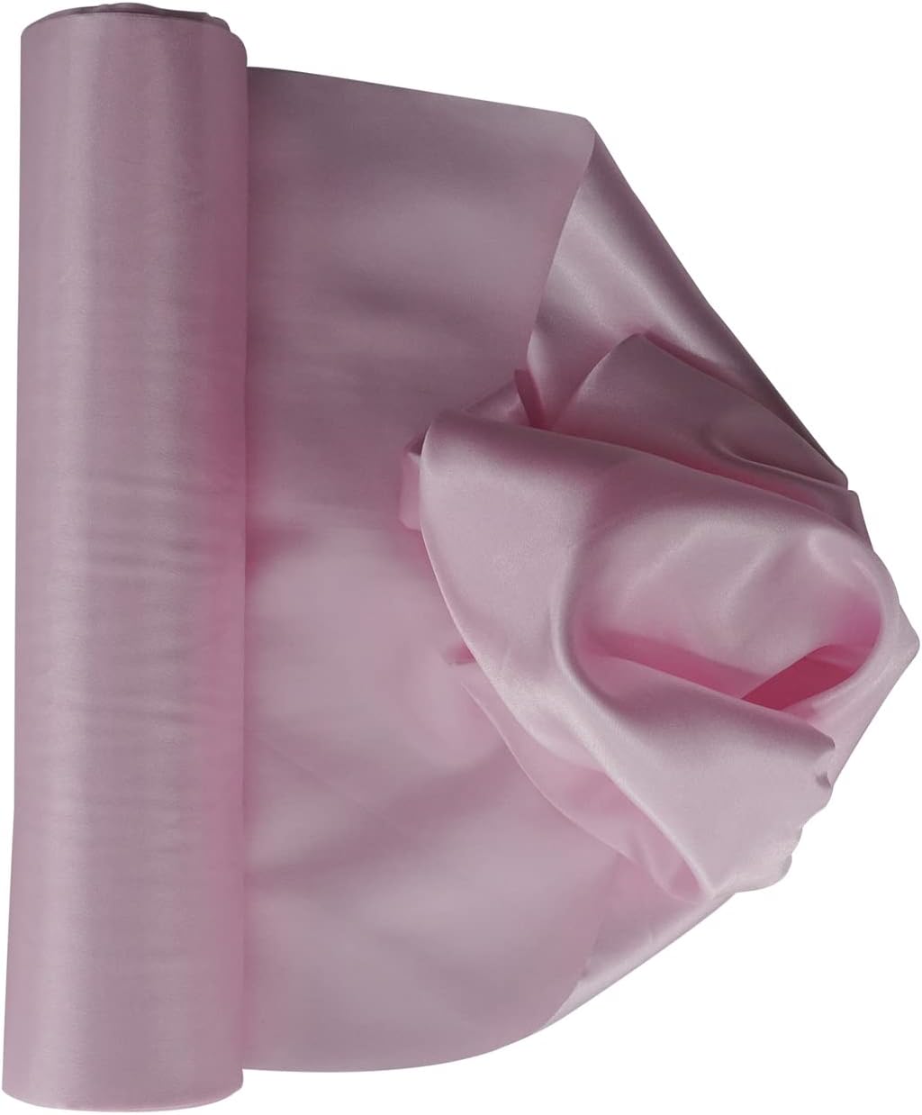 Trimming Shop Baby Pink Satin Fabric Roll, 20m x 29cm